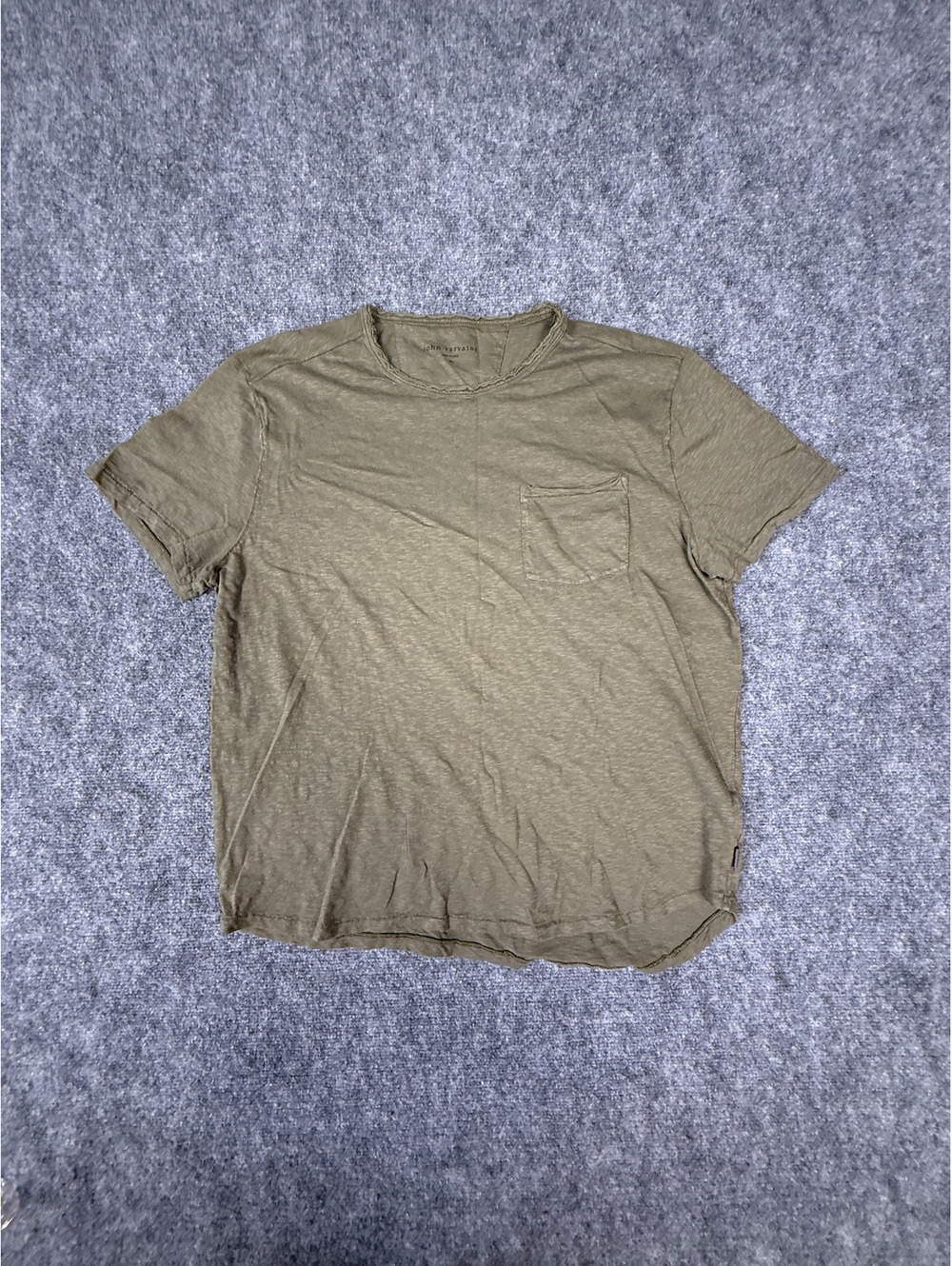 John Varvatos Green Pocket T-Shirt Size XL